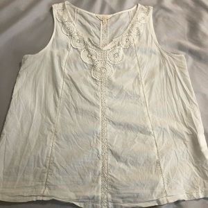 White Lace/Eyelet Tank